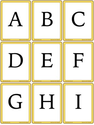 Preview of Letters, Small, uppercase