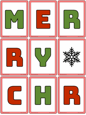 Preview of Small, Border, Merry Christmas