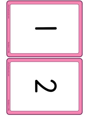 Preview of Numbers only, Medium, 1 to 27