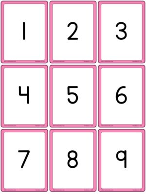 Preview of Numbers only, Small, 1 to 27