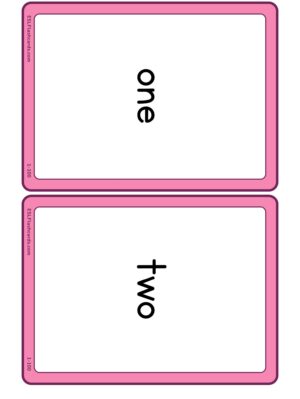 Preview of Word cards, Medium, 1 to 27