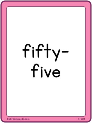 Preview of Word cards, Large, 55 to 81