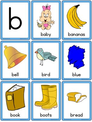 Preview of Images with labels, B to G