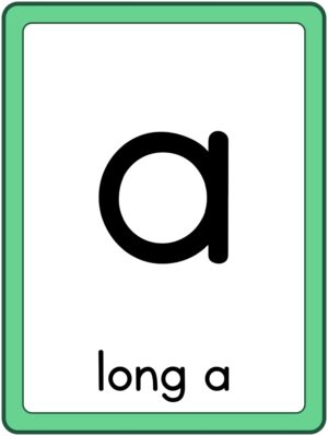 Preview of Images with labels, Large, Long A-E-I-O-U