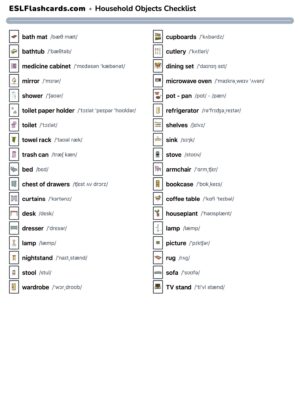 Preview of Checklist, Colour