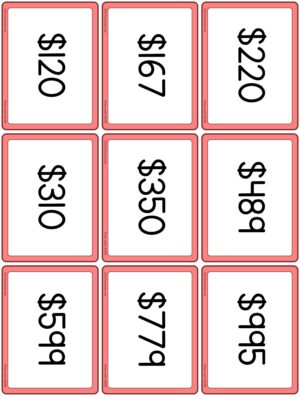 Preview of Prices only, Small