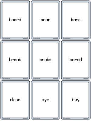 Preview of Word cards, Small