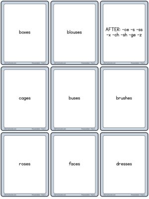 Preview of Word cards, Small