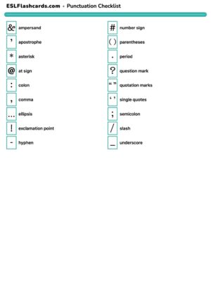 Preview of Checklist