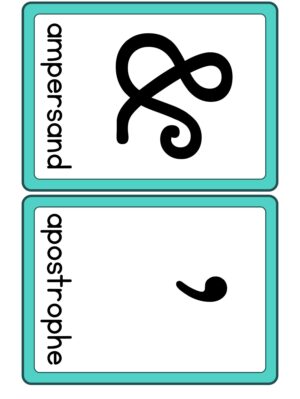 Preview of Punctuation with labels, Medium