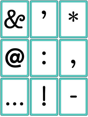 Preview of Punctuation marks, Small