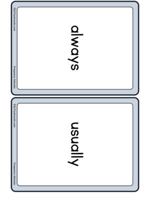 Preview of Word cards, Medium