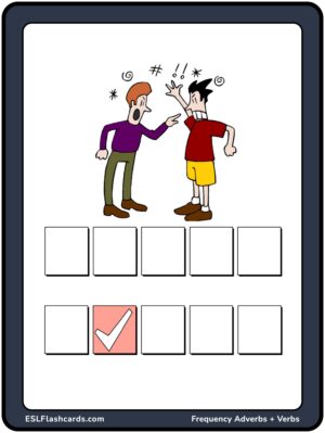 Preview of Image cards (verb + adverb), Large