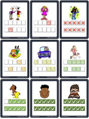 Preview of Image cards (verb + adverb), Small