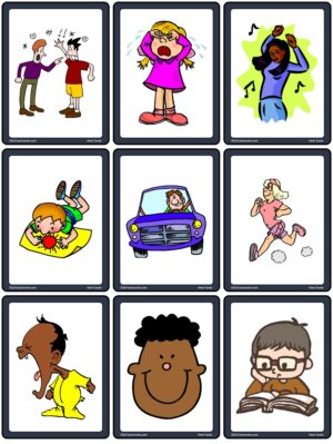 Preview of Image cards (verb only), Small