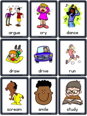 Preview of Images with labels (verb only), Small