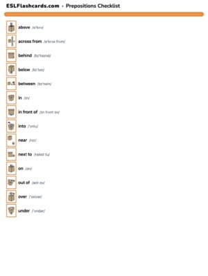 Preview of Checklist