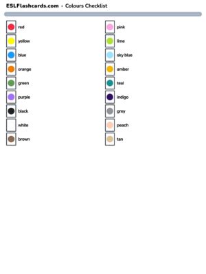 Preview of Checklist, British English