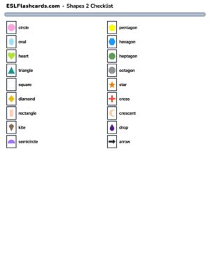Preview of Checklist, Colour Group 2