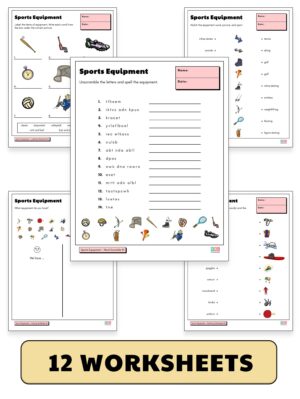 Sports Equipment Worksheets