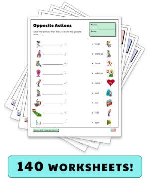 Worksheet Package #1: Action Verbs