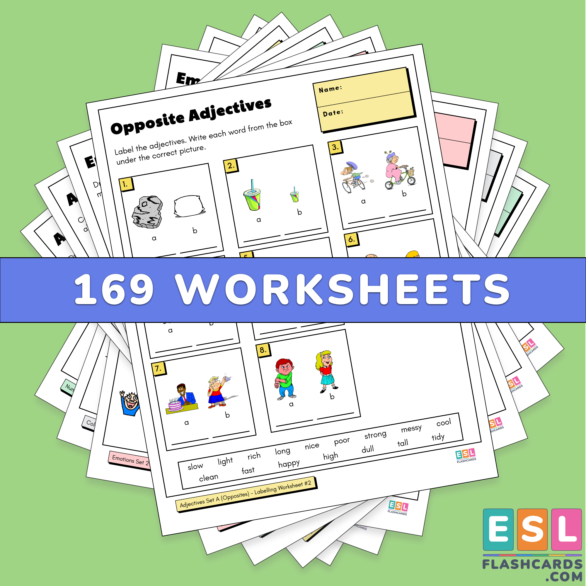 icon adjective worksheets