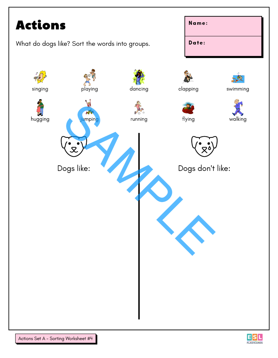 Worksheet Package #1: Action Verbs - Image 3