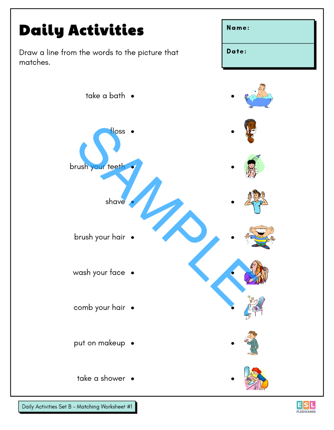 Worksheet Package #1: Action Verbs - Image 7