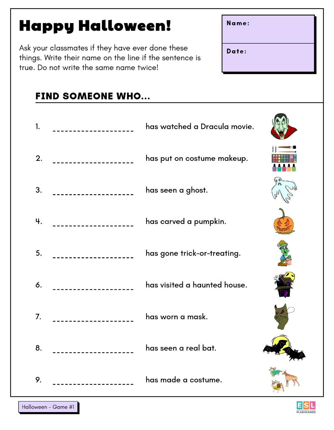 Halloween Worksheets - Image 8