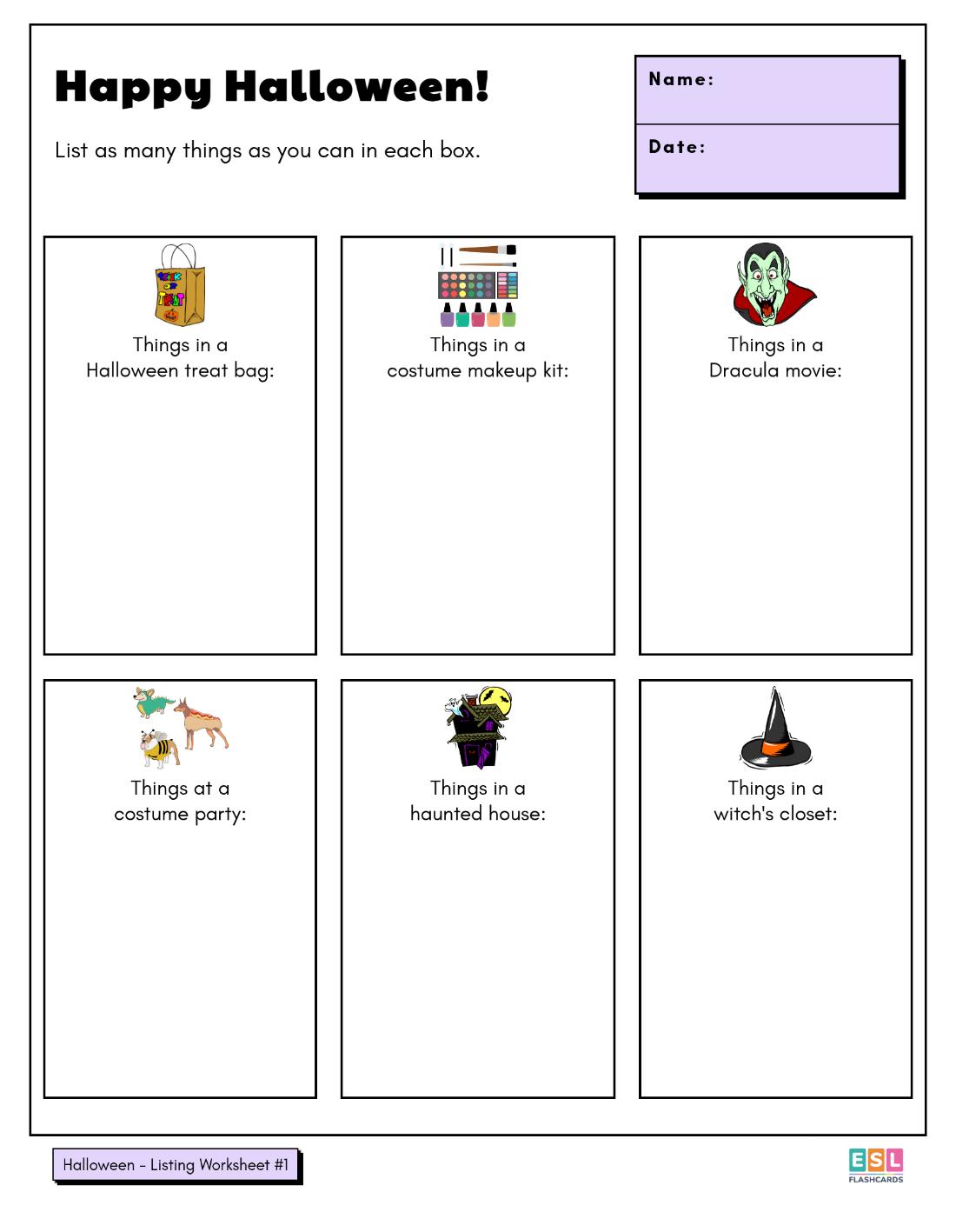 Halloween Worksheets - Image 6