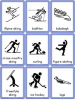 winter Olympic flashcards