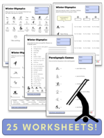 Winter Olympics ESL worksheets